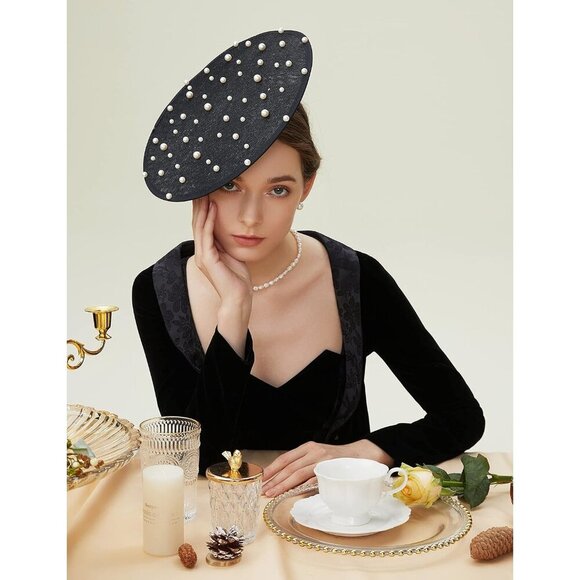 Fascinator Hat Women\'s Derby Headband Vintage 1950s for Wedding Tea Party main image 6